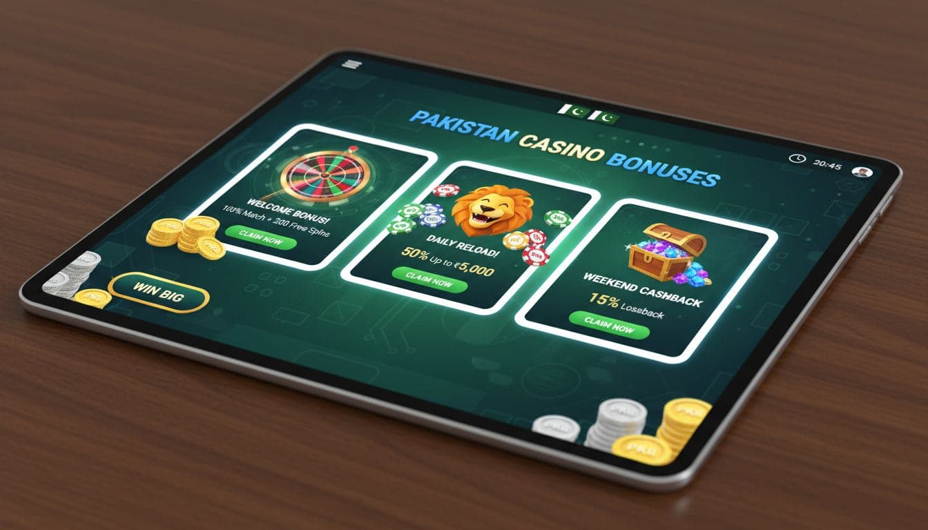 Top Online Casino Bonus Offers in Pakistan for 2025 image